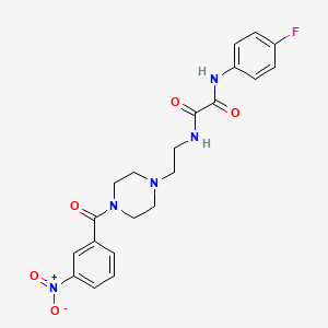 molecular formula C21H22FN5O5 B5102132 N'-(4-fluorophenyl)-N-[2-[4-(3-nitrobenzoyl)piperazin-1-yl]ethyl]oxamide 