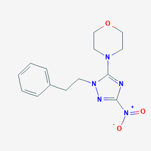 4-[3-nitro-1-(2-phenylethyl)-1H-1,2,4-triazol-5-yl]morpholine