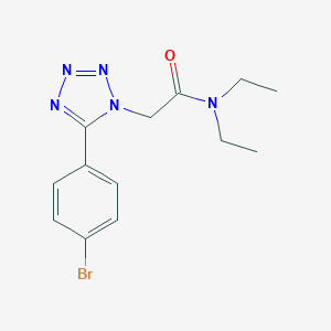 2-[5-(4-bromophenyl)-1H-tetraazol-1-yl]-N,N-diethylacetamide