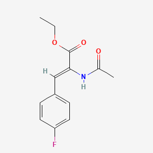 molecular formula C13H14FNO3 B5102527 ETHYL (2Z)-2-ACETAMIDO-3-(4-FLUOROPHENYL)PROP-2-ENOATE 