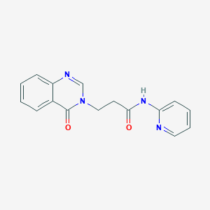 3-(4-oxoquinazolin-3-yl)-N-pyridin-2-ylpropanamide