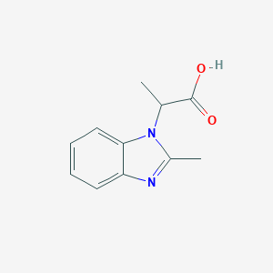 molecular formula C11H12N2O2 B510270 2-(2-methyl-1H-benzimidazol-1-yl)propanoic acid CAS No. 753489-92-8