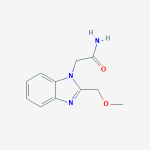 2-(2-(methoxymethyl)-1H-benzo[d]imidazol-1-yl)acetamide