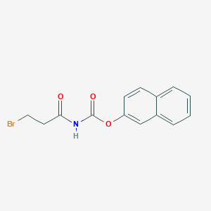 molecular formula C14H12BrNO3 B5102774 naphthalen-2-yl N-(3-bromopropanoyl)carbamate CAS No. 92159-90-5