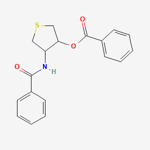 4-(benzoylamino)tetrahydro-3-thienyl benzoate