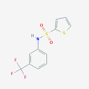 molecular formula C11H8F3NO2S2 B510286 N-[3-(trifluoromethyl)phenyl]-2-thiophenesulfonamide 