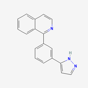 1-[3-(1H-pyrazol-3-yl)phenyl]isoquinoline trifluoroacetate