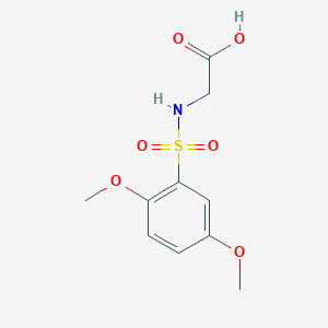 molecular formula C10H13NO6S B510293 2-(2,5-Dimethoxybenzenesulfonamido)acetic acid CAS No. 781656-64-2