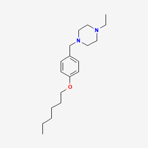 1-ethyl-4-[4-(hexyloxy)benzyl]piperazine