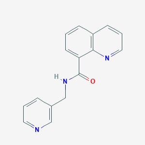 molecular formula C16H13N3O B5103011 N-(pyridin-3-ylmethyl)quinoline-8-carboxamide 