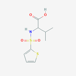 molecular formula C9H13NO4S2 B510306 3-Methyl-2-(thiophene-2-sulfonylamino)-butyric acid CAS No. 82068-14-2