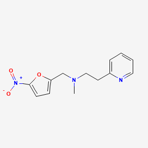 molecular formula C13H15N3O3 B5103067 N-methyl-N-[(5-nitrofuran-2-yl)methyl]-2-pyridin-2-ylethanamine 