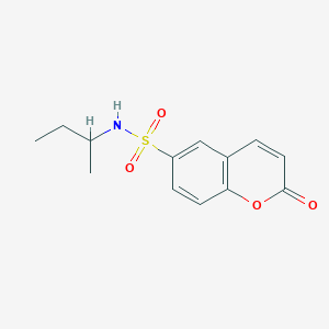 molecular formula C13H15NO4S B5103184 N-(butan-2-yl)-2-oxo-2H-chromene-6-sulfonamide 