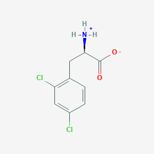 molecular formula C9H9Cl2NO2 B051032 (2R)-2-azaniumyl-3-(2,4-dichlorophenyl)propanoate CAS No. 114872-48-9