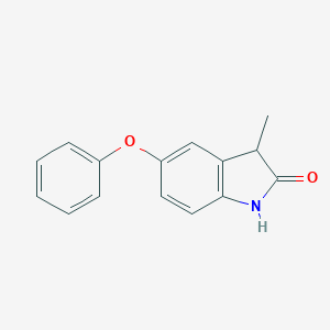 molecular formula C15H13NO2 B051034 5-Phenoxy-3-methylindoline-2-one CAS No. 115608-94-1