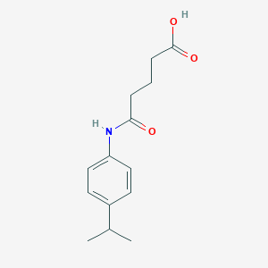 molecular formula C14H19NO3 B510342 5-Oxo-5-{[4-(propan-2-yl)phenyl]amino}pentanoic acid CAS No. 540759-65-7