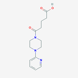 molecular formula C14H19N3O3 B510343 5-Oxo-5-(4-pyridin-2-ylpiperazin-1-yl)pentanoic acid CAS No. 698346-53-1