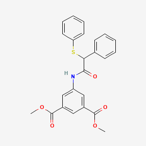 molecular formula C24H21NO5S B5103446 Dimethyl 5-{[phenyl(phenylsulfanyl)acetyl]amino}benzene-1,3-dicarboxylate 