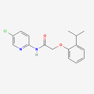 molecular formula C16H17ClN2O2 B5103543 N-(5-chloropyridin-2-yl)-2-[2-(propan-2-yl)phenoxy]acetamide 