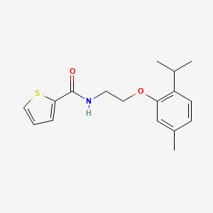 molecular formula C17H21NO2S B5103567 N-[2-(5-methyl-2-propan-2-ylphenoxy)ethyl]thiophene-2-carboxamide CAS No. 6057-11-0