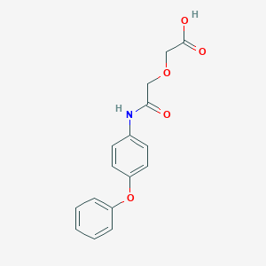 {2-Oxo-2-[(4-phenoxyphenyl)amino]ethoxy}acetic acid