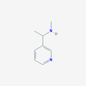 molecular formula C8H12N2 B051036 N-甲基-1-(吡啶-3-基)乙胺 CAS No. 120741-33-5