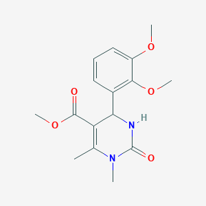 molecular formula C16H20N2O5 B5103636 Methyl 4-(2,3-dimethoxyphenyl)-1,6-dimethyl-2-oxo-1,2,3,4-tetrahydropyrimidine-5-carboxylate 