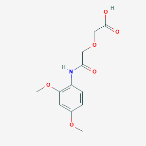 molecular formula C12H15NO6 B510366 {2-[(2,4-Dimethoxyphenyl)amino]-2-oxoethoxy}acetic acid CAS No. 756489-82-4