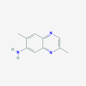 molecular formula C10H11N3 B051038 3,7-Dimethylquinoxalin-6-amine CAS No. 122457-29-8