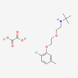 molecular formula C17H26ClNO6 B5103832 N-[2-[2-(2-chloro-5-methylphenoxy)ethoxy]ethyl]-2-methylpropan-2-amine;oxalic acid 