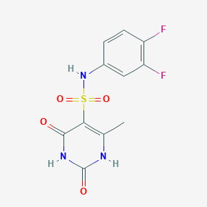 molecular formula C11H9F2N3O4S B5104014 N-(3,4-difluorophenyl)-2-hydroxy-4-methyl-6-oxo-1,6-dihydropyrimidine-5-sulfonamide 