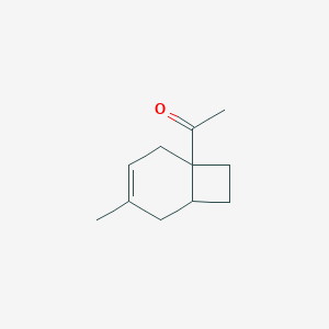 B051041 Ethanone, 1-(4-methylbicyclo[4.2.0]oct-3-en-1-yl)-(9CI) CAS No. 122598-70-3