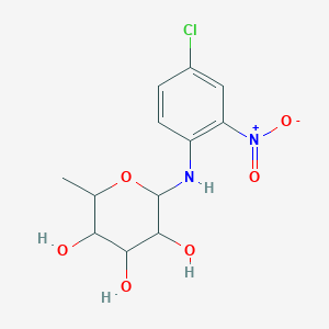 molecular formula C12H15ClN2O6 B5104226 N-(4-chloro-2-nitrophenyl)-6-deoxyhexopyranosylamine 