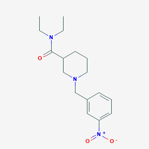 molecular formula C17H25N3O3 B5104234 N,N-diethyl-1-[(3-nitrophenyl)methyl]piperidine-3-carboxamide 