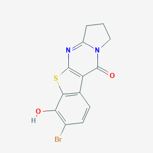 molecular formula C13H9BrN2O2S B510428 7-溴-6-羟基-2,3-二氢[1]苯并噻吩并[2,3-d]吡咯并[1,2-a]嘧啶-10(1H)-酮 CAS No. 136800-74-3