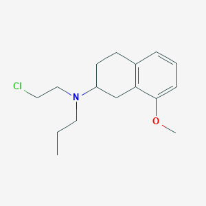 molecular formula C16H24ClNO B051043 N-(2-chloroethyl)-8-methoxy-N-propyl-1,2,3,4-tetrahydronaphthalen-2-amine CAS No. 118202-68-9