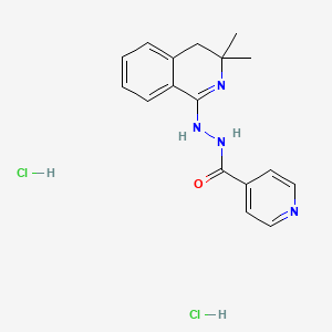molecular formula C17H20Cl2N4O B5104337 N'-(3,3-dimethyl-4H-isoquinolin-1-yl)pyridine-4-carbohydrazide;dihydrochloride 