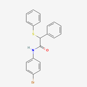 molecular formula C20H16BrNOS B5104384 N-(4-bromophenyl)-2-phenyl-2-(phenylsulfanyl)acetamide 