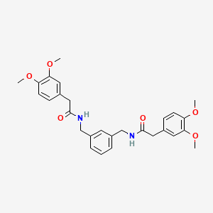 molecular formula C28H32N2O6 B5104601 N,N'-[1,3-phenylenebis(methylene)]bis[2-(3,4-dimethoxyphenyl)acetamide] 