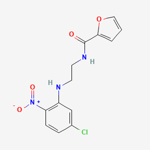 molecular formula C13H12ClN3O4 B5104624 N-{2-[(5-chloro-2-nitrophenyl)amino]ethyl}furan-2-carboxamide 