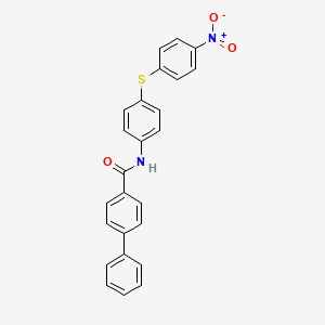 molecular formula C25H18N2O3S B5104867 N-{4-[(4-NITROPHENYL)SULFANYL]PHENYL}-[1,1'-BIPHENYL]-4-CARBOXAMIDE 