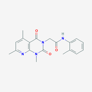 molecular formula C19H20N4O3 B5104897 N-(2-METHYLPHENYL)-2-{1,5,7-TRIMETHYL-2,4-DIOXO-1H,2H,3H,4H-PYRIDO[2,3-D]PYRIMIDIN-3-YL}ACETAMIDE 