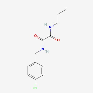 molecular formula C12H15ClN2O2 B5104995 N'-[(4-chlorophenyl)methyl]-N-propyloxamide 