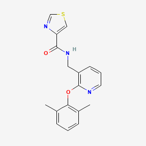 molecular formula C18H17N3O2S B5105056 N-[[2-(2,6-dimethylphenoxy)pyridin-3-yl]methyl]-1,3-thiazole-4-carboxamide 