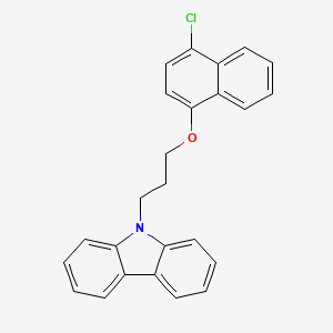 molecular formula C25H20ClNO B5105273 9-[3-(4-Chloronaphthalen-1-yl)oxypropyl]carbazole 