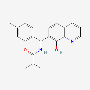 molecular formula C21H22N2O2 B5105325 N-[(8-hydroxyquinolin-7-yl)-(4-methylphenyl)methyl]-2-methylpropanamide 
