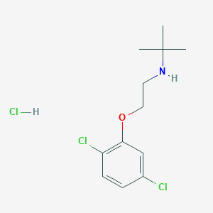molecular formula C12H18Cl3NO B5105429 N-[2-(2,5-dichlorophenoxy)ethyl]-2-methylpropan-2-amine;hydrochloride 
