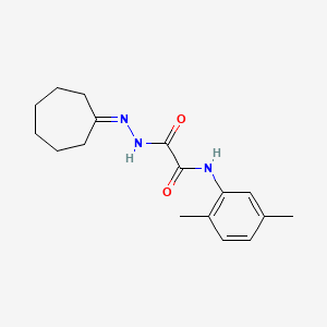 molecular formula C17H23N3O2 B5105626 N'-(cycloheptylideneamino)-N-(2,5-dimethylphenyl)oxamide 