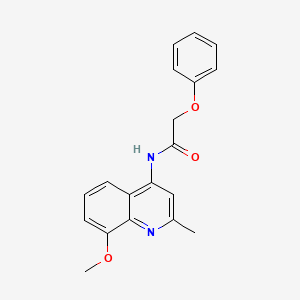 molecular formula C19H18N2O3 B5105670 N-(8-methoxy-2-methylquinolin-4-yl)-2-phenoxyacetamide 