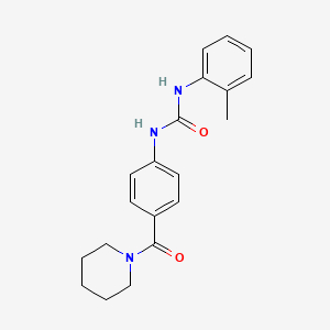 molecular formula C20H23N3O2 B5105714 1-(2-Methylphenyl)-3-[4-(piperidine-1-carbonyl)phenyl]urea 